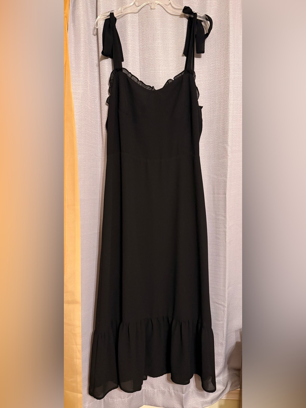 o.p.t NWT Toile de Jouy Dress - black chiffon midi